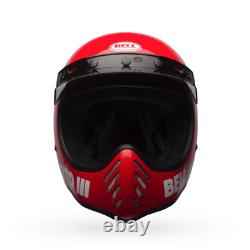 New Bell Moto 3 Red Mx Small Helmet AHRMA Honda Maico Vintage Motocross 1 LEFT