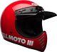 New Bell Moto 3 Red Mx XL Helmet AHRMA Vintage Honda Maico SWM CZ Motocross