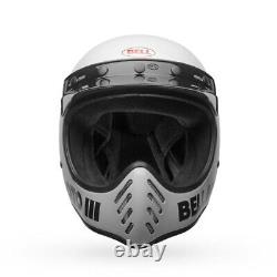New Bell Moto 3 White Mx Medium Helmet AHRMA Husqvarna KTM Vintage Motocross