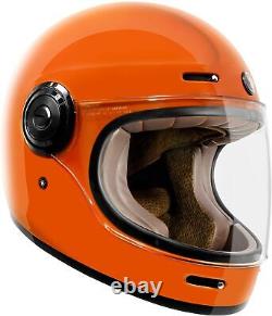 New TORC T1 Retro Full Face Motorcycle Fiberglass Vintage Helmet DOT ECE 22.05