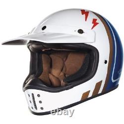 Nexx XG200 Vintage Retro Motocross Motorcycle Helmet Superhunky Blue M