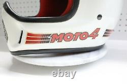 Nice Used Vintage Bell Moto 4 Helmet Motorcycle Dirt Bike Motocross 7-1/8 USA