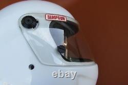 Nice Vintage Original Simpson Forced Air with Mic Adult Mens Racing Helmet