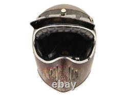 OTO Custom Distressed Vintage Motocross Helmet Retro Off-Road Helmet