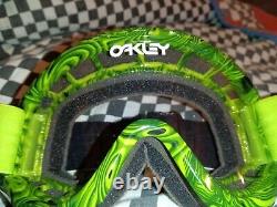 Oakley green grenade goggles mx, ama, motocross, helmet, visor, vintage