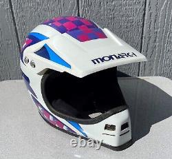 Old Vintage 1995 MONARCH Motocross Dirt Bike Racing Full Face Motorcycle Helmet