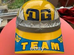 Premier DG Team Custom Painted Open Face Vintage Motocross Helmet JT Racing Lrg