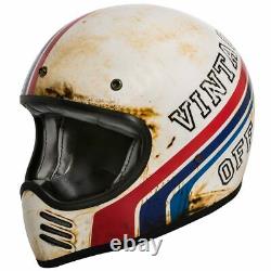 Premier Retro MX Btr 8 Vintage Old Skool Motocross Cafe Racer Naked Bike Helmet