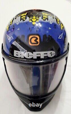 RARE Bieffe Motocross Off-Road Racing Helmet GR. 1400 Multicolor DOT Snell 63