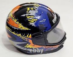 RARE Bieffe Motocross Off-Road Racing Helmet GR. 1400 Multicolor DOT Snell 63