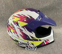 RARE VTG Shoei Motocross Bmx Helmet FX-2 SNELL Japan DOT Snowmobile Moto Med