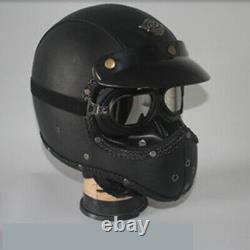 Retro Motorcycle Helmet Full Face withGoggles Motocross Racing Motorcycle Helmets