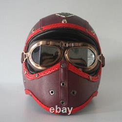 Retro Motorcycle Helmet Full Face withGoggles Motocross Racing Motorcycle Helmets