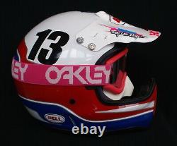 Rick Johnson Honda Hrc Bell Race Helmet Vintage Motocross Supercross Dirtbike