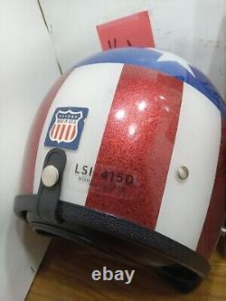 Seaway Vintage 60's Stars N Stripes Helmet LSI4150 Mens Size Large In Original