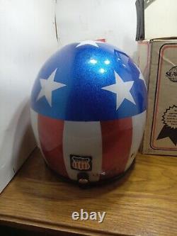 Seaway Vintage 60's Stars N Stripes Helmet LSI4150 Mens Size Large In Original