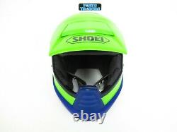 Shoei VT-1 Sports Vintage Motocross Helmet Kawasaki Green Size Medium Circa 1987