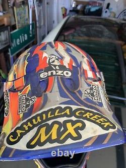 Suomy Motocross Helmet Vintage 1996 Bullet Rare Graphics Enzo Racing