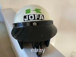 Team Kawasaki vintage motocross tribute 70's Jimmy Weinert style helmet, new