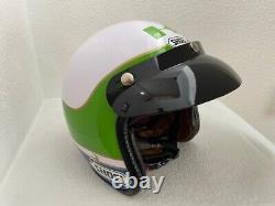 Team Kawasaki vintage tribute 70's Jeff Ward Shoei style helmet XL new