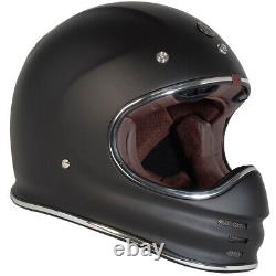 Torc T3 Retro Moto Motocross Motorcycle Helmet Matte Black CHOOSE SIZE