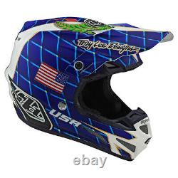 Troy Lee Designs SE4 Malcolm Smith Large MX Helmet TLD Vintage Motocross 2 LEFT