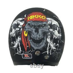 VCOROS Auto Motorcycle Helmet Vintage Motocross Chopper Half Face Helmets