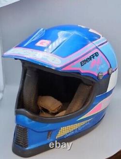 VINTAGE Bieffe MX Hi-Tech Motocross Helmet Snell 1992 Carbon & Kevlarmix