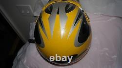 VINTAGE Motorcycle Motocross Helmet Rare Yellow SIZE LARGE VINTAGE HELMET