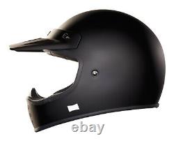 VMX X Garage X. G200 Purist Matt Black. Vintage Motocross Helmet