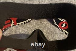 VNTG Oakley goggle mask faceguard mx ama motocross helmet visor Red Black White
