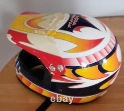 Vega Mighty-X dirtbike motocross helmet, like new, white, yellow, red, vintage