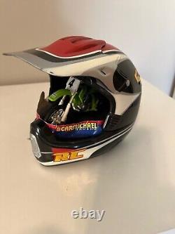 Very Rare Vintage 2000 Road Champ Motocross Mini Helmet Display Ricky Carmichael