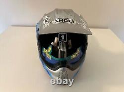 Very Rare Vintage 2000 Road Champs Motocross Mini Helmet Display Mike Metzger