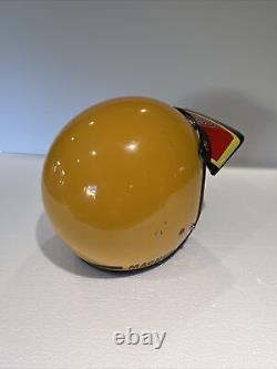 Vintage 1970s Bell Magnum 3 Helmet size 7-3/8 59 Yellow Visor