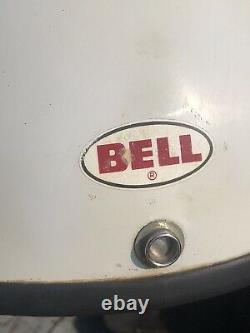 Vintage 1970s Bell Moto Star Helmet / Motocross White 7 5/8