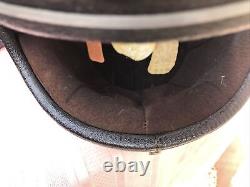 Vintage 1973 Gold Colour Helmet Men's Large Motorcycle Racing Bell Star Style