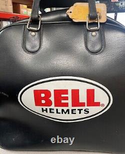 Vintage 1975 Bell Super Magnum Silver Helmet With Bell Helmet Vintage Carrying Bag