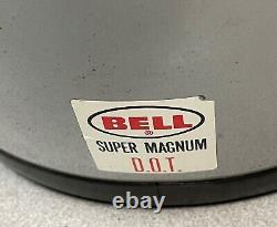 Vintage 1975 Bell Super Magnum Silver Helmet With Bell Helmet Vintage Carrying Bag