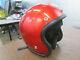 Vintage 1976 Buco 5 Snap Open Face Red Motorcycle MX Motocross Small Helmet