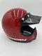 Vintage 1980 BELL MOTO STAR 3 Motorcycle Helmet 7 1/4 Red With Visor Great Cond