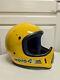 Vintage 1980's BELL MOTO 4 Yellow Motorcycle Helmet Full Face 7 3/8