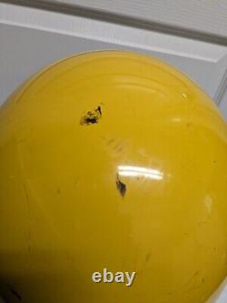 Vintage 1980's BELL MOTO 4 Yellow Motorcycle Helmet Full Face 7 3/8