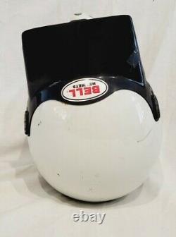 Vintage 1980's Bell Moto 4 Force Flow White Motorcycle Motocross Helmet 7 5/8