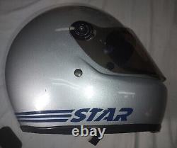 Vintage 1981 BELL STAR Motorcycle Helmet Size 7 5/8-61cm Full face Magnum Rt
