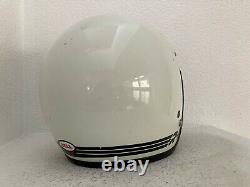 Vintage 1981 white Bell RT Motorcycle Motocross R-T Helmet, small