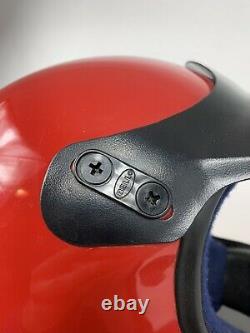 Vintage 1985 BELL Moto 4 Motocross Helmet 7 1/2 With Original Box Red/black