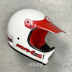 Vintage 1985 Bell Moto 4 Motocross Helmet 7 1/4 rick johnson fox jt mx off