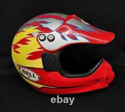 Vintage 1990's Bell II 2 Moto Style Helmet Size L With Visor Motorcycle Dirt Bike