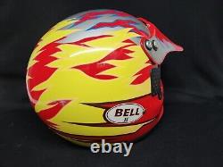 Vintage 1990's Bell II 2 Moto Style Helmet Size L With Visor Motorcycle Dirt Bike